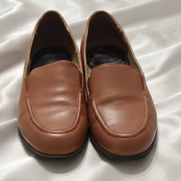 Drew Shoe Arlene Tan Casual Leather Loafers Women’s 9WW Vintage 90s - Picture 2 of 8